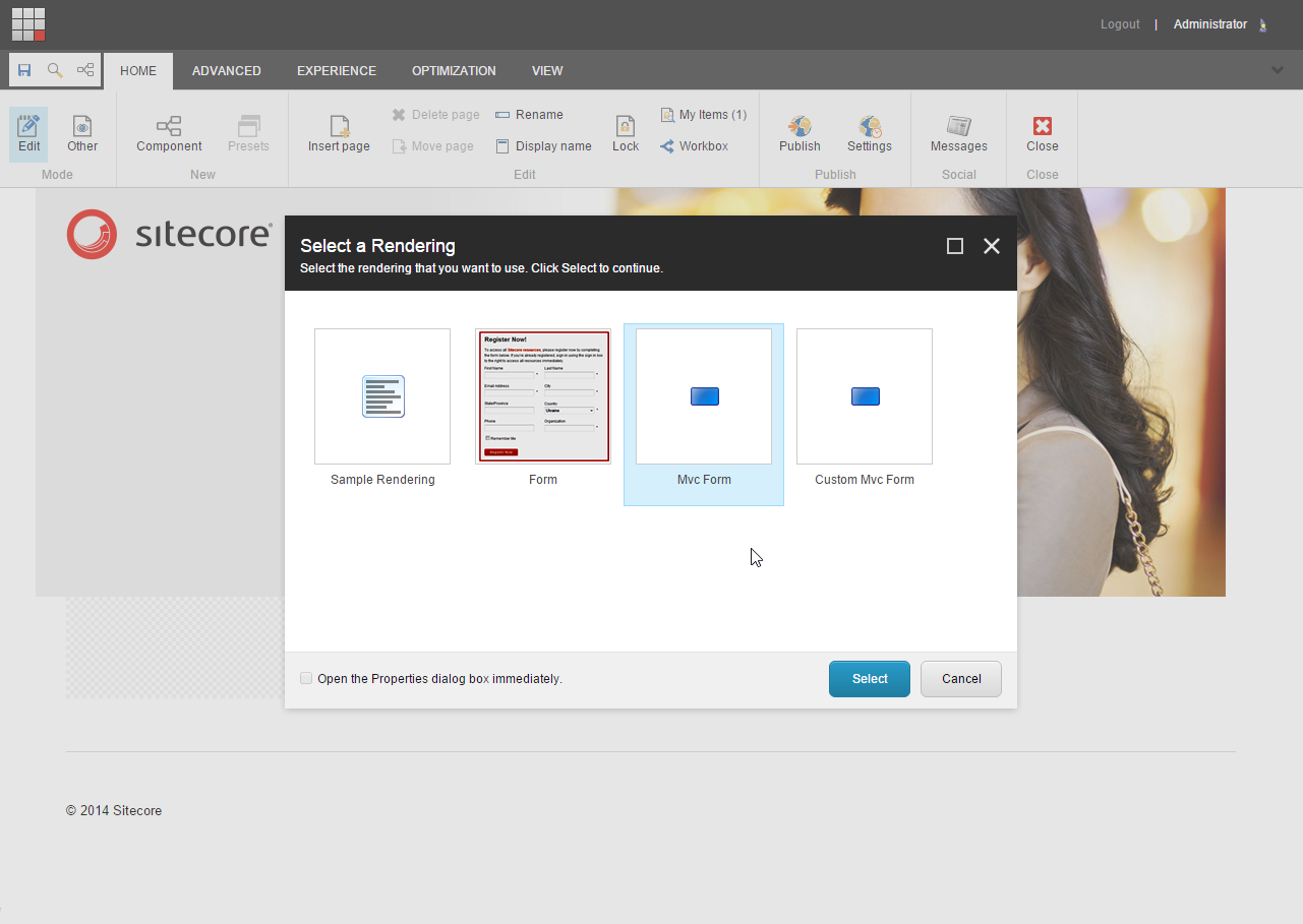 Sitecore WFFM insert form