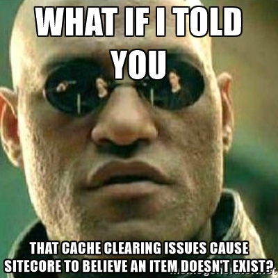 Sitecore has cache clearing issues image